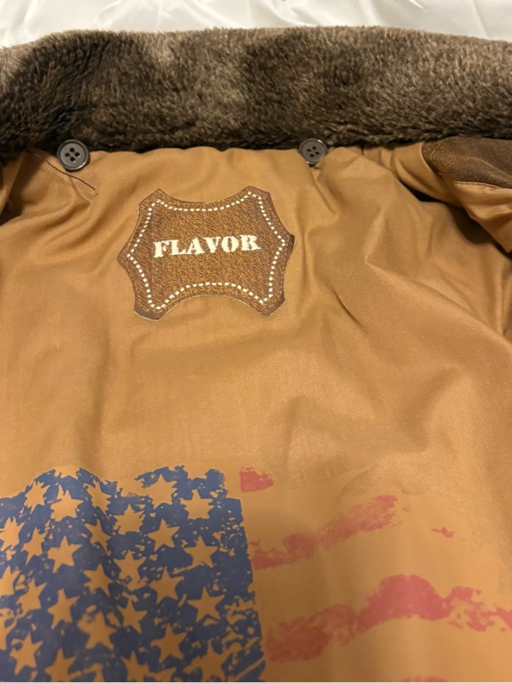 Men's Brown Suede Bomber Jacket - Picture 6 of 8